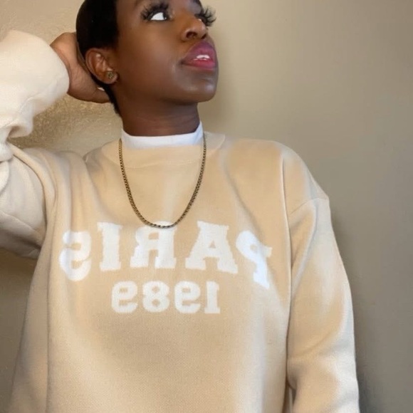 Beige Paris 1989 Sweatshirt - Picture 1 of 1